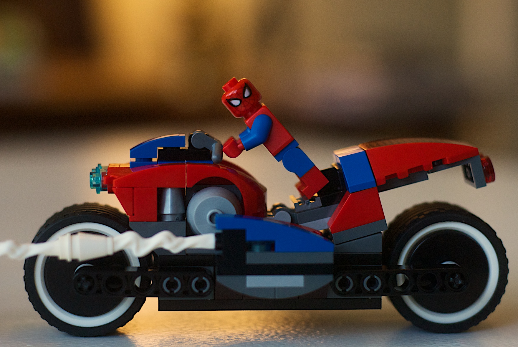 spiderman bike rescue lego