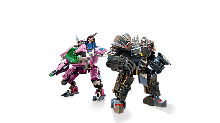 LEGO Overwatch Minifigures D.Va and Reinhardt