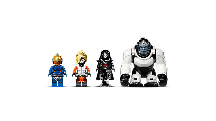 LEGO Overwatch Minifigs: Pharah, Mercy and Reaper, and Winston 