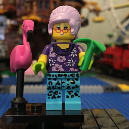 LEGO Gardner Minifigure with Flamingo