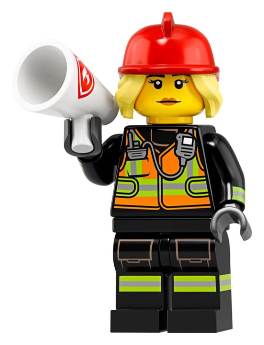 LEGO Series 19 Firefghter Minifigure