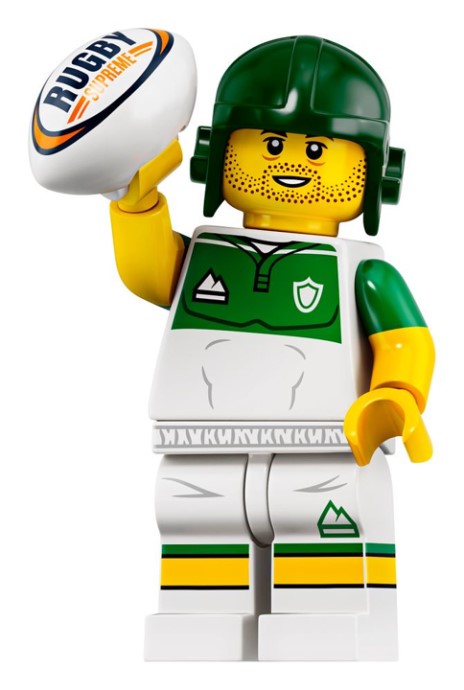 LEGO Series 19 Rugby Player Minifigure