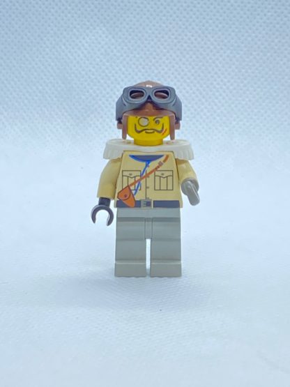 LEGO Baron Von Barron Minifigure with Brown Aviator Cap - Image 2