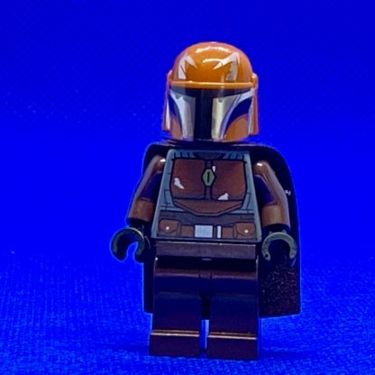 LEGO Star Wars Minifigure Mandalorian Tribe Warrior - Male, Dark Brown Cape, Dark Orange Helmet