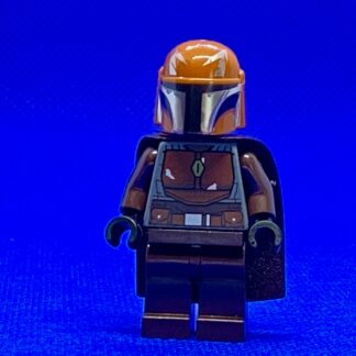 LEGO Star Wars Minifigure Mandalorian Tribe Warrior - Male, Dark Brown Cape, Dark Orange Helmet