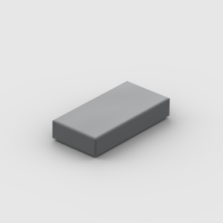 LEGO Part Dark Bluish Gray Tile 1 x 2 with Groove