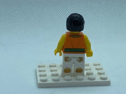 LEGO Minifigure Dragon Boat Race Team Green/Orange Member 4 - Image 2