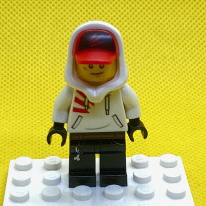 LEGO Jack Davids Minifigure in a white hoodie - Image 5