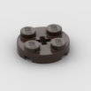 LEGO Part Dark Brown Plate, Round 2 x 2 with Axle Hole