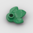 LEGO Part Green Plant Plate, Round 1 x 1 with 3 Leaves