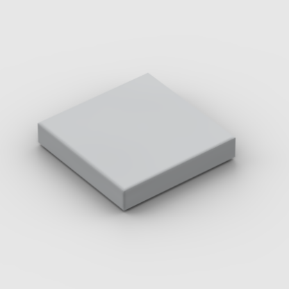 LEGO 2x2 Tile Light Bluish Grey.