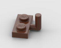 LEGO Part Reddish BrownArm Plate, Modified 1 x 2 with Bar Arm Up (Horizontal Arm 5mm)