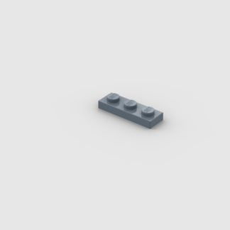 LEGO Part Sand Blue Plate 1 x 3