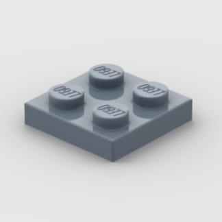 LEGO Part Sand Blue Plate 2 x 2