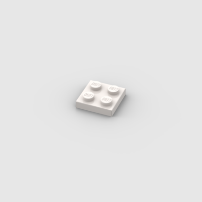 LEGO Part White Plate 2 x 2