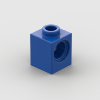 LEGO Part Blue Technic, Brick 1 x 1 with Hole