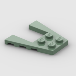 LEGO Part Sand Green Wedge, Plate 4 x 4