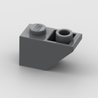 LEGO Part Dark Bluish Gray Slope, Inverted 45 2 x 1