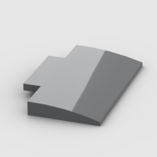 LEGO Part Dark Bluish Gray Slope, Curved 5 x 8 x 2/3