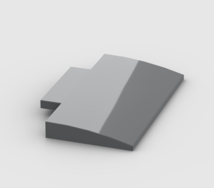 LEGO Part Dark Bluish Gray Slope, Curved 5 x 8 x 2/3