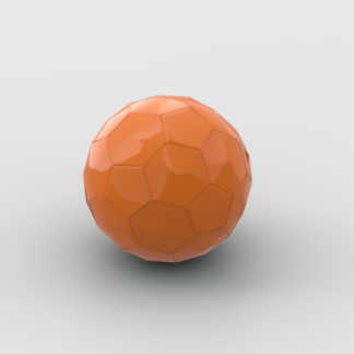 LEGO Part Orange Ball (Sports Soccer Plain)