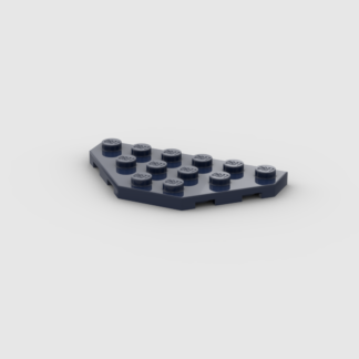 LEGO Part Dark Blue Wedge, Plate 3 x 6 Cut Corners