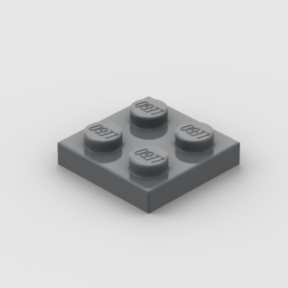 LEGO Part Dark Bluish Grey Plate 2 x 2