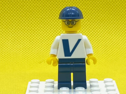 LEGO Male with Vestas Logo on Torso Minifigure - Glasses