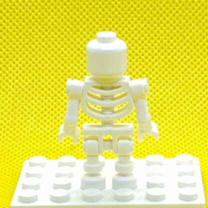 LEGO Minifigure Skeleton with Standard Skull, Bent Arms Vertical Grip - Image 4