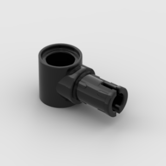 LEGO Part Black Technic, Pin with Friction Ridges Lengthwise and Pin Hole