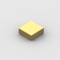 LEGO Part Metallic Gold Tile 1 x 1 with Groove