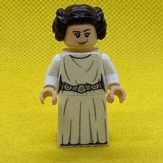 LEGO Star Wars Minifigure Princess Leia in white with hair in buns