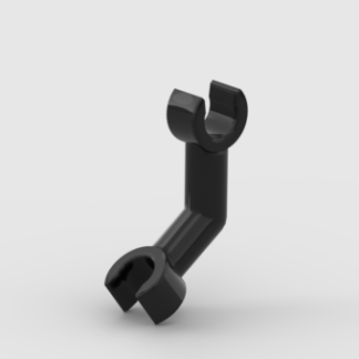 LEGO Minifigure Part Arm Skeleton, Bent with Clips at 90 degrees (Vertical Grip)