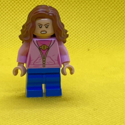 USED LEGO Minifigure Hermione Granger, Bright Pink Jacket - Image 5