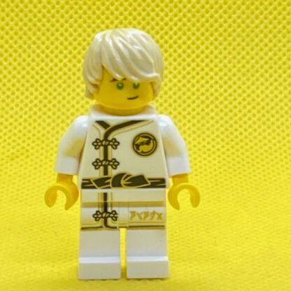 USED LEGO Ninjago Minifigure Lloyd - White Wu-Cru Training Gi, Tousled Hair - Image 5