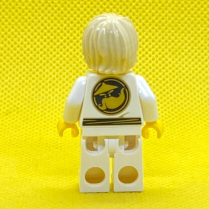 USED LEGO Ninjago Minifigure Lloyd - White Wu-Cru Training Gi, Tousled Hair - Image 3