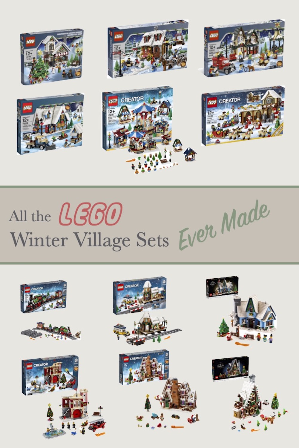 Hot Creator Christmas set Winter Village #10199 Discontinued Unopened