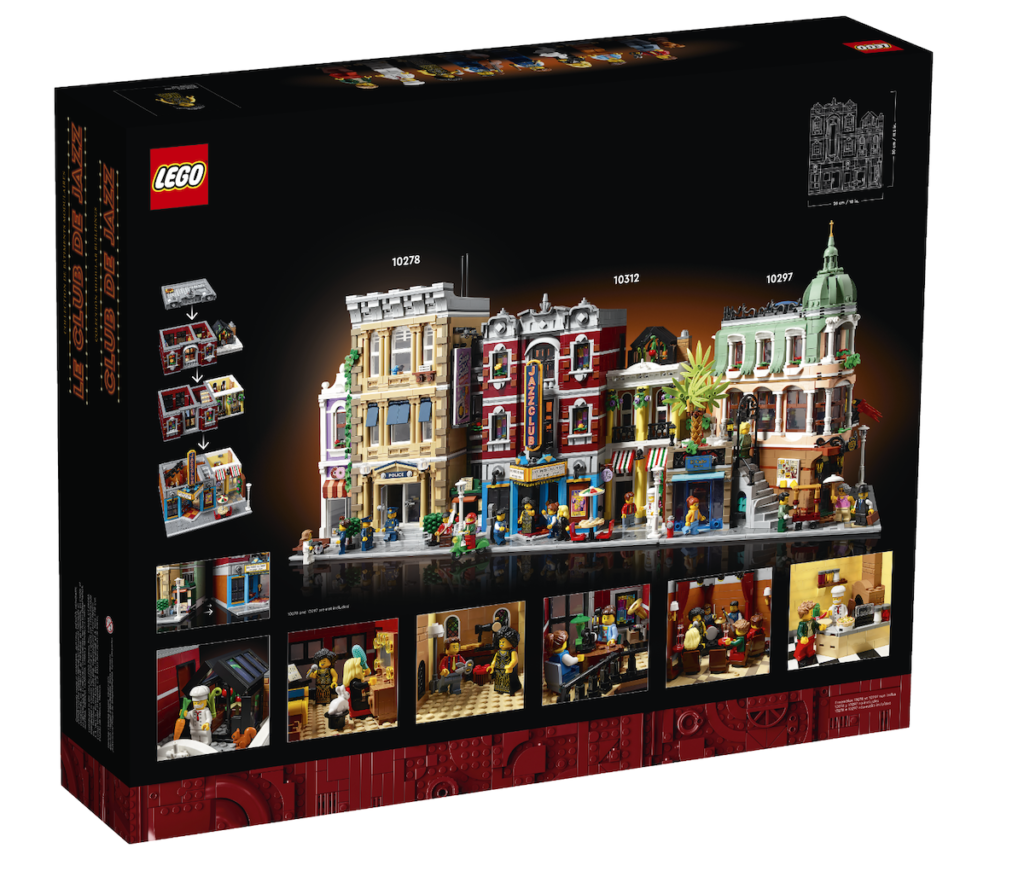 LEGO 10312 Jazz Club Modular Box Back