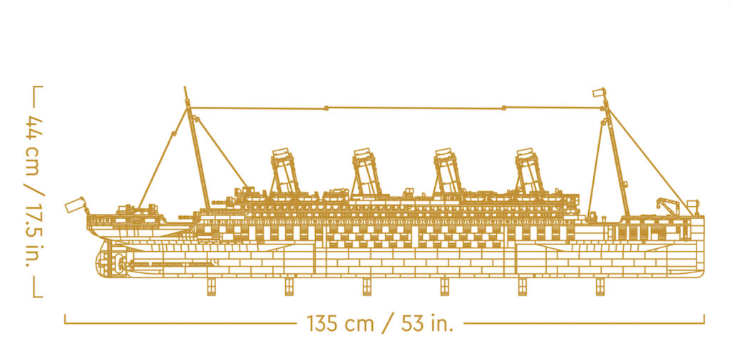 LEGO Titanic Blueprints