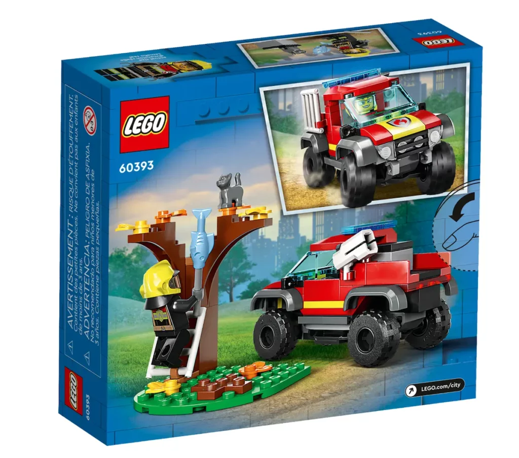 LEGO Fire Truck Rescue Box Back