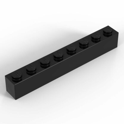 LEGO 1x8 brick black