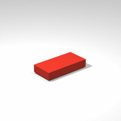 LEGO 1x2 red flat tile with Groove