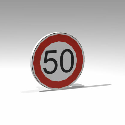 LEGO 50 Speed Limit Sign Circle