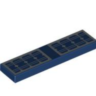 LEGO Tile 1 x 4 with Solar Panels Pattern