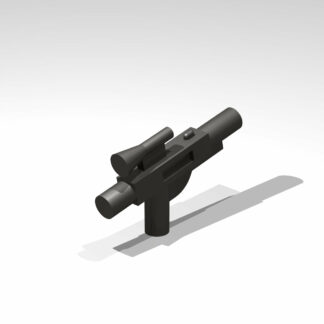 LEGO Part Minifigure Weapon Gun - Blaster Short from Star Wars Pearl Dark Grey