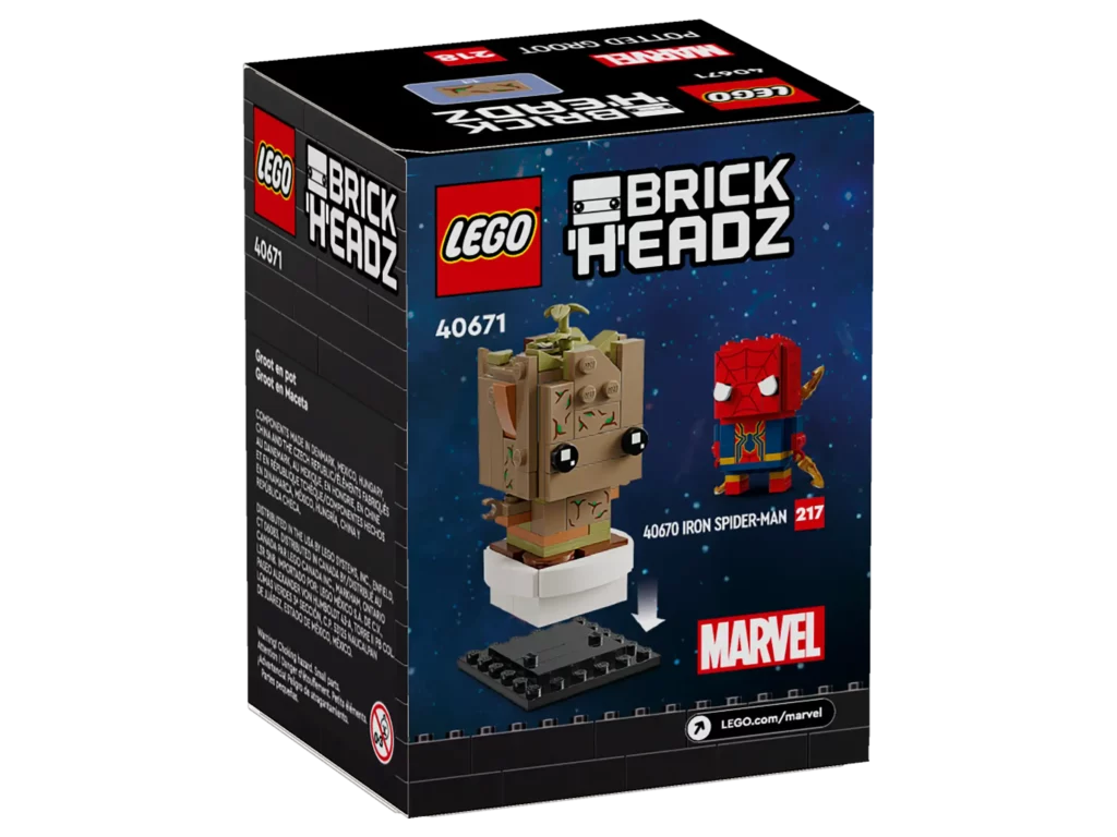 Potted Groot Brickheadz Box Back