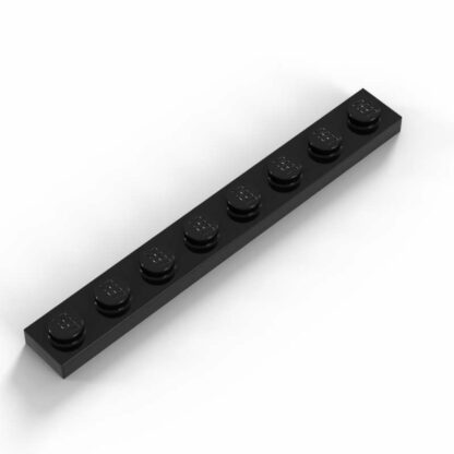 LEGO Part Black Plate 1 x 8