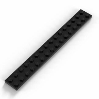 LEGO Part Black Plate 2 x 16