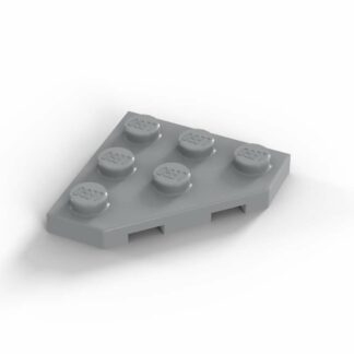 LEGO Part Light Blue Gray Wedge, Plate 3 x 3 Cut Corner