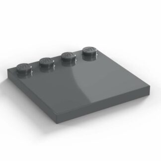 LEGO Part Dark Bluish Gray Tile, Modified 4 x 4 with Studs on Edge